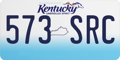 KY license plate 573SRC
