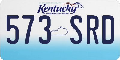 KY license plate 573SRD