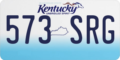 KY license plate 573SRG