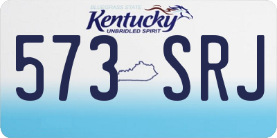 KY license plate 573SRJ