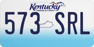 KY license plate 573SRL