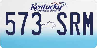 KY license plate 573SRM