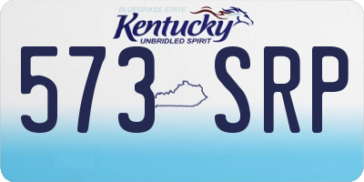 KY license plate 573SRP