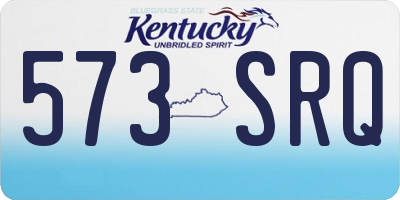 KY license plate 573SRQ