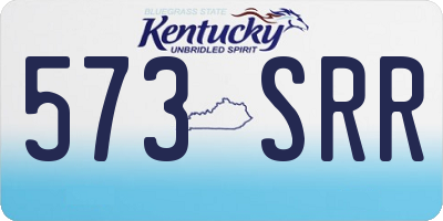 KY license plate 573SRR