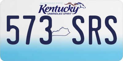 KY license plate 573SRS