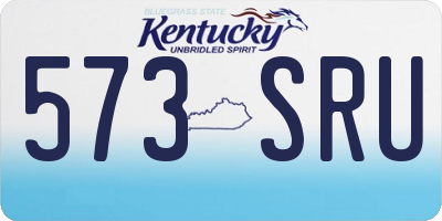 KY license plate 573SRU