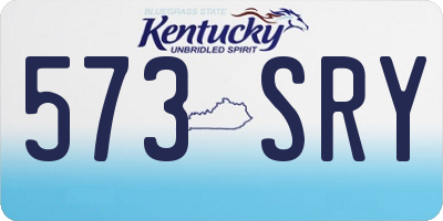 KY license plate 573SRY