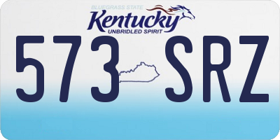 KY license plate 573SRZ