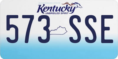 KY license plate 573SSE