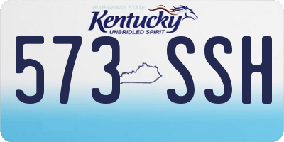 KY license plate 573SSH