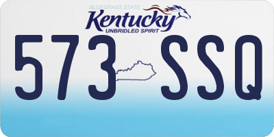 KY license plate 573SSQ