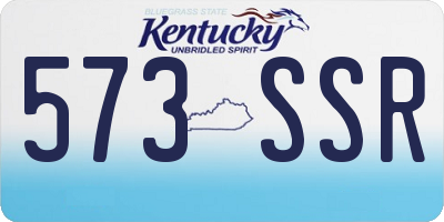 KY license plate 573SSR