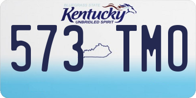 KY license plate 573TMO