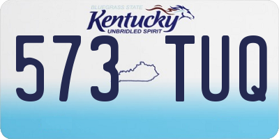 KY license plate 573TUQ