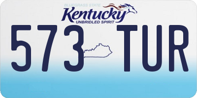 KY license plate 573TUR