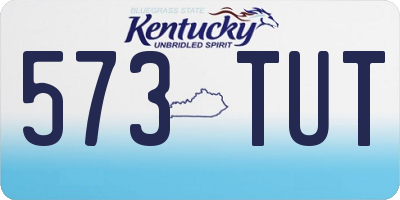 KY license plate 573TUT