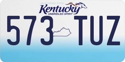 KY license plate 573TUZ