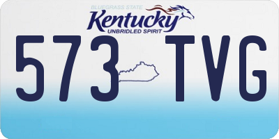 KY license plate 573TVG
