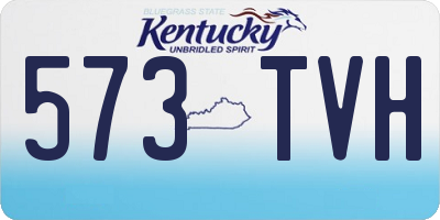 KY license plate 573TVH