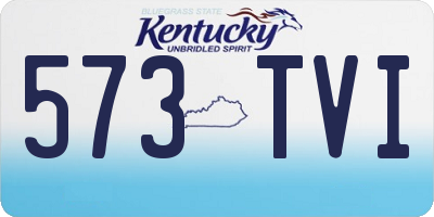 KY license plate 573TVI