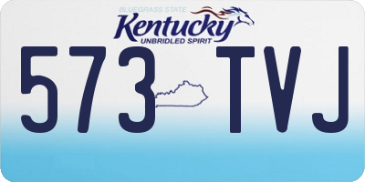 KY license plate 573TVJ