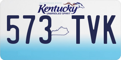 KY license plate 573TVK