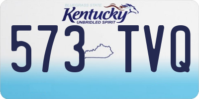 KY license plate 573TVQ