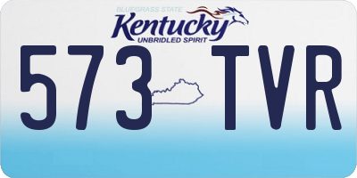 KY license plate 573TVR