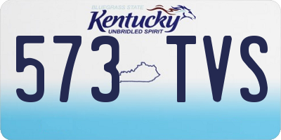 KY license plate 573TVS
