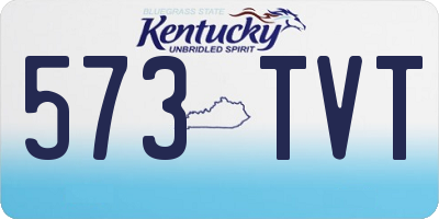 KY license plate 573TVT