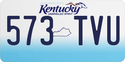 KY license plate 573TVU