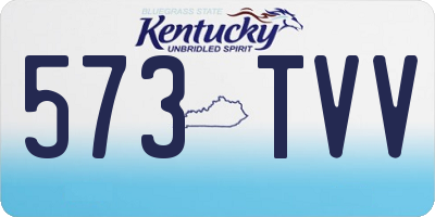 KY license plate 573TVV