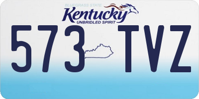 KY license plate 573TVZ