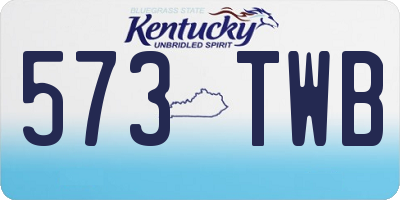 KY license plate 573TWB