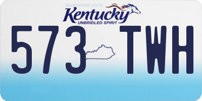 KY license plate 573TWH