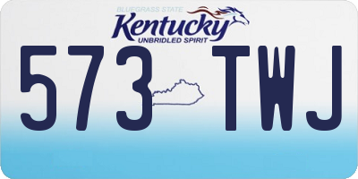 KY license plate 573TWJ