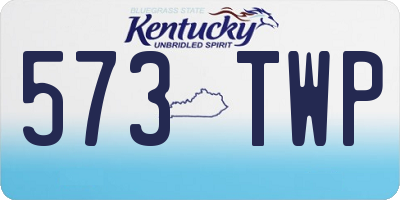 KY license plate 573TWP