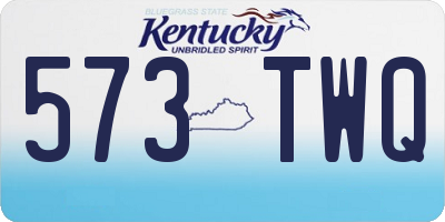 KY license plate 573TWQ