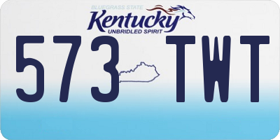 KY license plate 573TWT