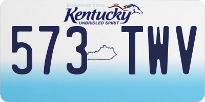 KY license plate 573TWV