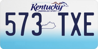 KY license plate 573TXE