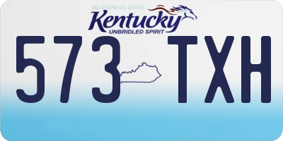KY license plate 573TXH