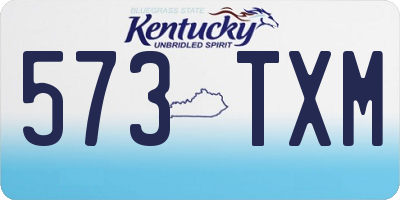 KY license plate 573TXM