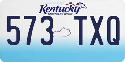 KY license plate 573TXQ