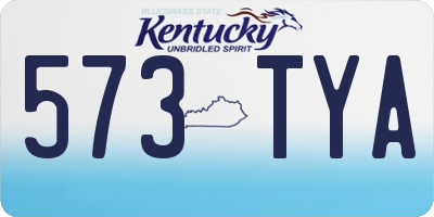 KY license plate 573TYA