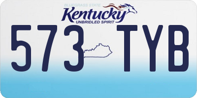 KY license plate 573TYB
