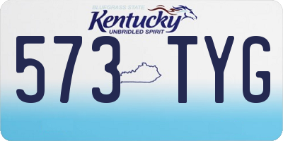 KY license plate 573TYG