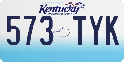 KY license plate 573TYK
