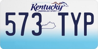 KY license plate 573TYP